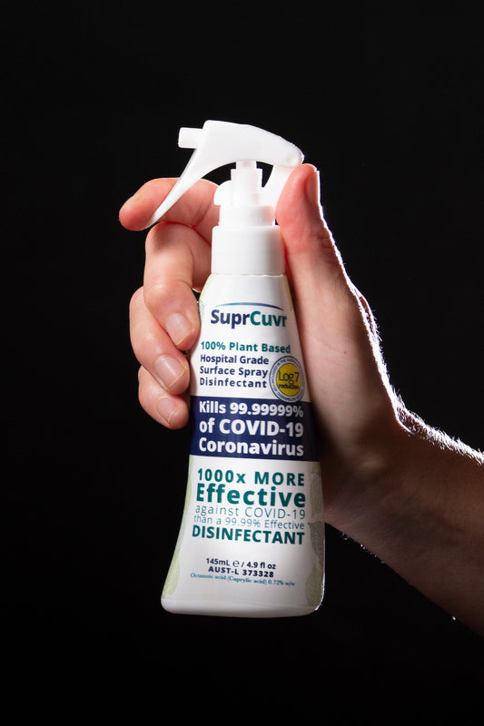 SuprCuvr™ 145ml Spray Disinfectant - TGA Registered - ALL NATURAL - COVID19 KILLER