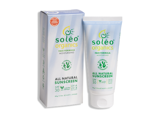 Soleo Organics FACE formula SPF30 Sunscreen - 80g